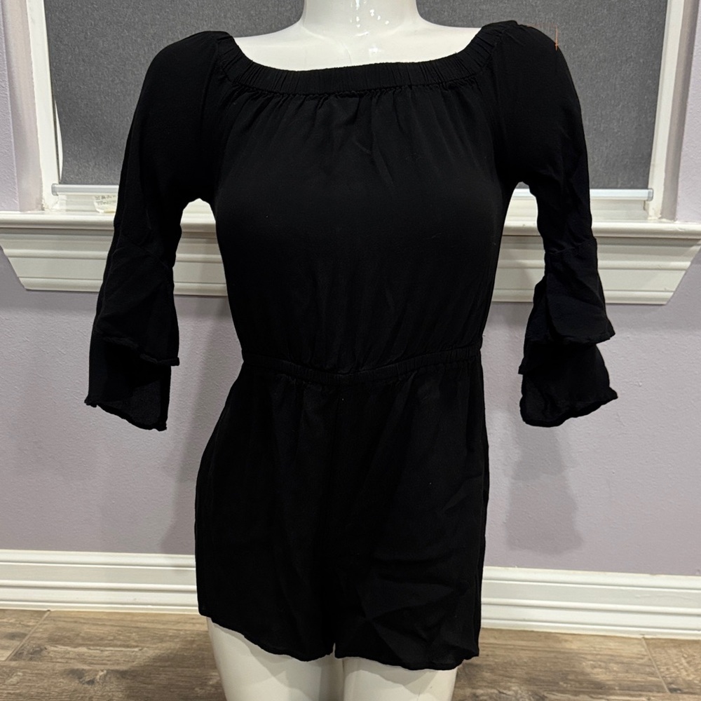 Express Black Off-Shoulder Top